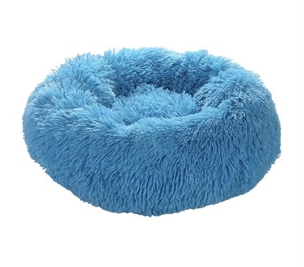 Fluffy Pablo Donut Hundeseng Ø100cm - Blue Heaven
