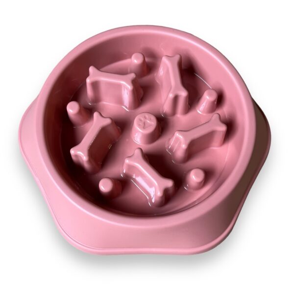 Premium Slow Feeder Madskål Til Hunde Ø20 cm - Rose