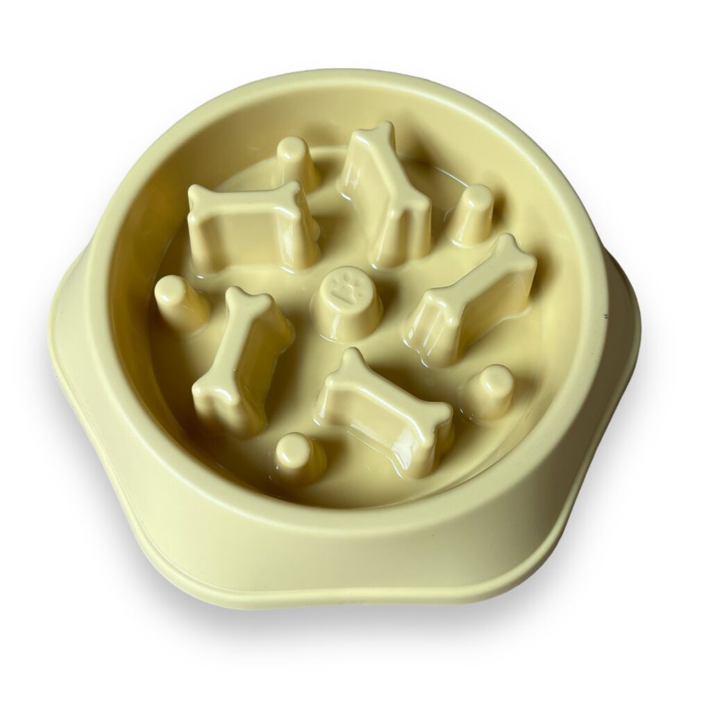 Premium Slow Feeder Madskål Til Hunde Ø20 cm - Delicate Yellow 
