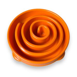 Premium Slow Feeder Madskål Til Hunde Ø26 cm - Orange